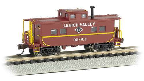 Bachmann ~ N Scale ~ Northeast Steel Caboose ~ Lehigh Valley #95002 ~ 16867 Bachmann ~ N Scale ~ Northeast Steel Caboose ~ Lehigh Valley #95002 ~ 16867