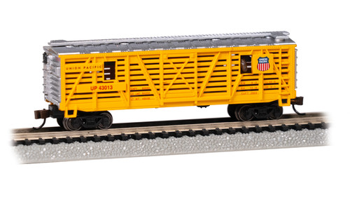 Bachmann ~ N Scale ~ Animated Stock Car ~ Union Pacific #43013 with Horses ~ 19752