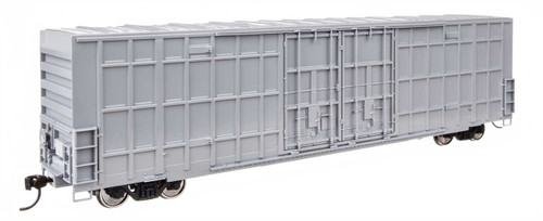 Walthers Mainline ~ HO Scale ~ 60' High Cube Plate F Horizontal Post Boxcar ~ Ready to Run ~ Undecorated ~ 910-3100