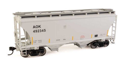 WalthersMainline ~ HO Scale ~ 39' Trinity 3281 2-Bay Covered Hopper ~ Arkansas-Oklahoma Railroad #492345 ~ 910-49301 WalthersMainline ~ HO Scale ~ 39' Trinity 3281 2-Bay Covered Hopper ~ Arkansas-Oklahoma Railroad #492345 ~ 910-49301