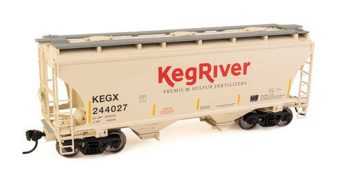 WalthersMainline ~ HO Scale ~ 39' Trinity 3281 2-Bay Covered Hopper ~ Keg River #244027 ~ 910-49313
