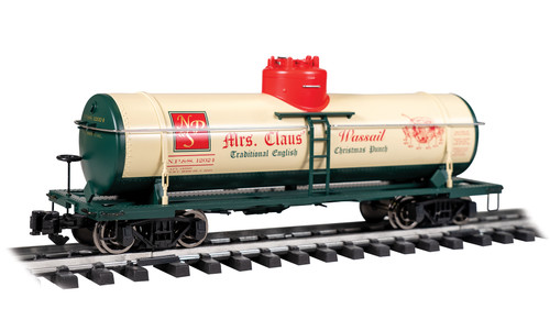 Bachmann ~ Large Scale ~ Single Dome Tank Car ~ Christmas ~ NP&S #12024 Mrs.Claus' Christmas Punch ~ 95007