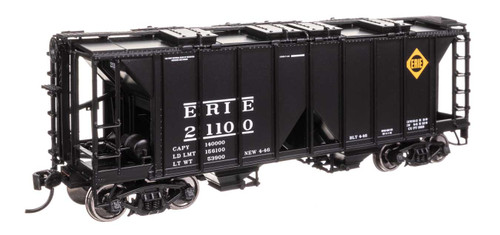 WalthersMainline ~ HO Scale ~ ACF 1958 Cu Ft Covered Hopper ~ Erie #21100 ~ 910-49714