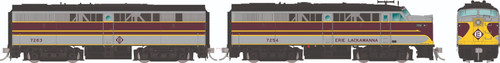 Rapido ~ HO Scale ~ Alco FA-1 + FB-1 ~ Erie Lackawanna #7254 + #7263 ~ DC/Silent ~ 037047