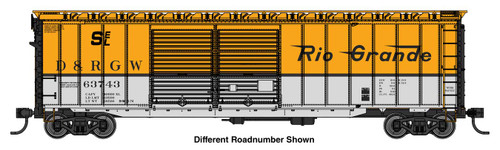 Walthers Mainline ~ HO Scale ~ 50' AAR Improved Double-Door Boxcar ~ Denver & Rio Grande Western #63790 ~ 910-46602