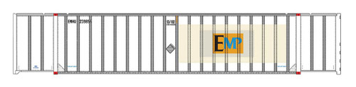 Intermountain ~ HO Scale ~ 53 Foot Container 2-Pack ~ EMP #240015, #240118 ~ 30625-06 Intermountain ~ HO Scale ~ 53 Foot Container 2-Pack ~ EMP #240015, #240118 ~ 30625-06