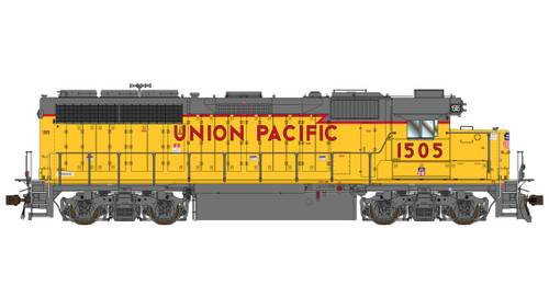 Class One Model Works ~ HO Scale ~ EMD GP40-2 1A3 ~ Union Pacific #1505 ~ DCC Sound + TruFans ~ LM00459