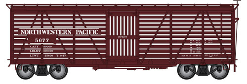 Intermountain ~ HO Scale ~ Harriman 40' Stock Car ~ Northwestern Pacific #5706 ~ 39010-22