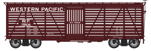 Intermountain ~ HO Scale ~ Harriman 40' Stock Car ~ Western Pacific #75513 ~ 39030-26