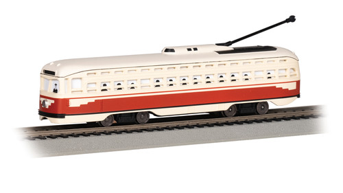 Bachmann ~ HO Scale ~ PCC Streetcar ~ Red & Cream ~ 60514