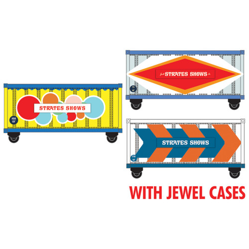 Micro Trains ~ N Scale ~ Strates Shows Container 3-Pack #3 ~ 98302274