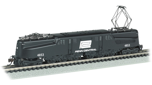 Bachmann ~ N Scale ~ GG-1 ~ Penn Central #4853 ~ Black with White Lettering ~ DCC Sound ~ 65355 Bachmann ~ N Scale ~ GG-1 ~ Penn Central #4853 ~ Black with White Lettering ~ DCC Sound ~ 65355