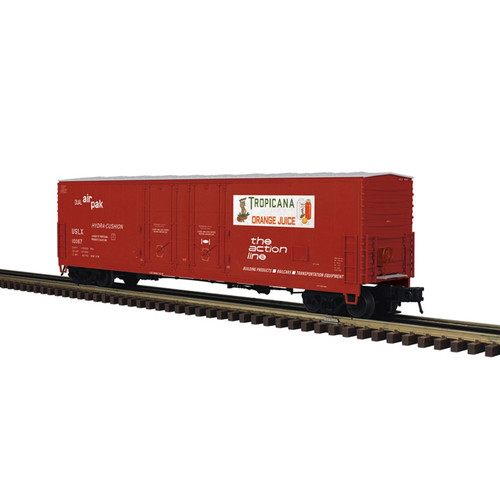 Atlas ~ O Scale ~ Master ~ 2 Rail ~ 53' Evans Double Plug Box Car ~ Tropicana USLX ~ 3002985 Atlas ~ O Scale ~ Master ~ 2 Rail ~ 53' Evans Double Plug Box Car ~ Tropicana USLX ~ 3002985