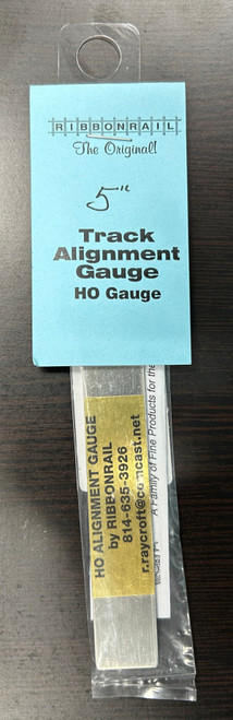 Ribbonrail ~ HO Scale ~ 5" Straight Track Alignment Gauge ~ 5
