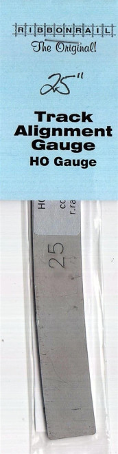 Ribbonrail ~ HO Scale ~ 5" Track Alignment Gauge ~ Curved ~ 25" Radius ~ 170-25 Ribbonrail ~ HO Scale ~ 5" Track Alignment Gauge ~ Curved ~ 25" Radius ~ 170-25