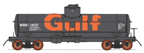 Intermountain ~ HO Scale ~ ACF Type 27 Riveted Tank Car ~ Gulf Oil WRNX #14144 ~ 46320-11