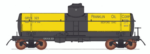 Intermountain ~ HO Scale ~ ACF Type 27 Riveted Tank Car ~ Frankin Oil GRYX #323 ~ 46352-01