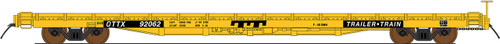 Intermountain ~ HO Scale ~ PS 60' Flat Car ~ Trailer Train #92076 ~ 46401-68