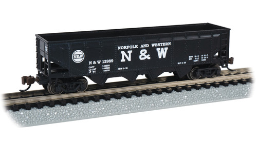Bachmann ~ N Scale ~ 40' Quad Hopper ~ Norfolk & Western #12989 ~ 73353 Bachmann ~ N Scale ~ 40' Quad Hopper ~ Norfolk & Western #12989 ~ 73353