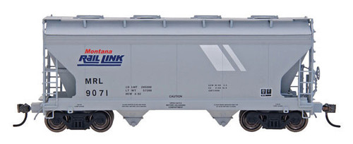 Intermountain ~ HO Scale ~ ACF 2-Bay Covered Hopper ~ Montana Rail Link #9017 ~ 46525-15