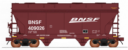 Intermountain ~ HO Scale ~ ACF 2-Bay Covered Hopper ~ BNSF #409026 ~ 46551-01