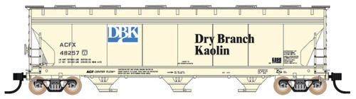 Intermountain ~ HO Scale ~ ACF 4650 Cubic Foot 3-Bay Hopper ~ Dry Branch Kaolin ACFX #48281 ~ 470101-06 Intermountain ~ HO Scale ~ ACF 4650 Cubic Foot 3-Bay Hopper ~ Dry Branch Kaolin ACFX #48281 ~ 470101-06