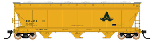 Intermountain ~ HO Scale ~ ACF 4650 Cubic Foot 3-Bay Hopper ~ Mike Confalone's Allagash Railway #4502 ~ 470102-01 Intermountain ~ HO Scale ~ ACF 4650 Cubic Foot 3-Bay Hopper ~ Mike Confalone's Allagash Railway #4502 ~ 470102-01