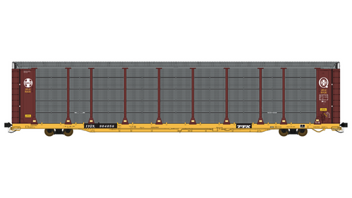Class One Model Works ~ HO Scale ~ Thrall 20-2 Autorack ~ Type A ~ Atchison, Topeka & Santa Fe #TTQX 800514 ~ FC00602