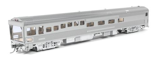 Broadway Limited ~ HO Scale ~ Track Inspection Car ~ Unlettered, Stainless Steel ~ 9997