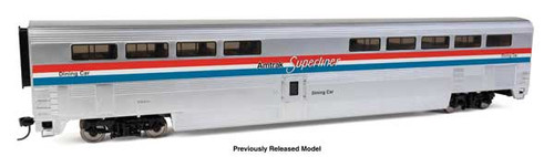 WalthersProto ~ HO Scale ~ 85' Superliner I Diner ~ Lighted ~ Amtrak #38028 ~ 920-12035