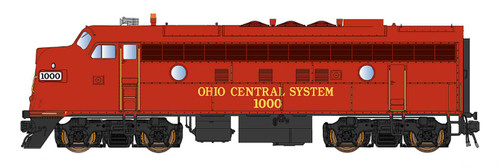 Intermountain ~ HO Scale ~ EMD F7A ~ Ohio Central #1000 ~ DCC Sound ~ 49093S-01