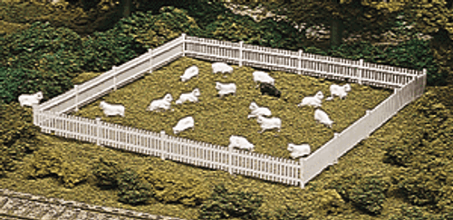 Atlas ~ HO Scale ~ White Picket Fence & Gate ~ 776