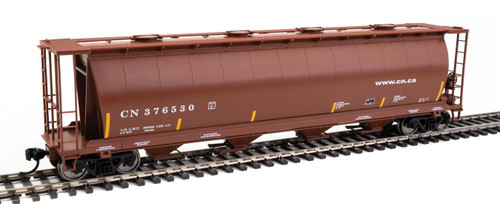 WalthersMainline ~ HO Scale ~ 59' Cylindrical Hopper ~ Canadian National #376530 ~ 910-7837