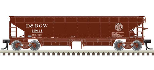 Atlas ~ HO Scale ~ 70-Ton Hart Ballast Car ~ Denver & Rio Grande Western #25018 ~ 20006804