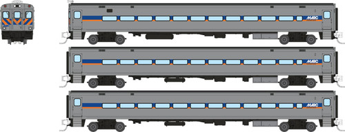 Rapido ~ N Scale ~ Comet Car ~ Maryland Area Rail Commuter Set #1 ~ Cab Car and 2 Coaches ~ 528057