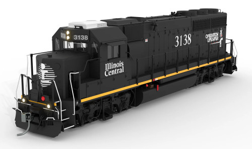 Rapido ~ HO Scale ~ EMD GP40R ~ Illinois Central #3138 ~ DC/DCC/Sound ~ 40554