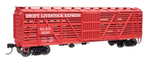 Walthers Mainline ~ HO Scale ~ 40' Wood Stock Car with Dreadnaught Ends ~ Swift #3484 ~ 910-41519
