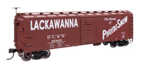Walthers Mainline ~ HO Scale ~ 40' Steel Boxcar with Murphy Ends ~ Delaware, Lackawanna & Western #47968 ~ 910-41053