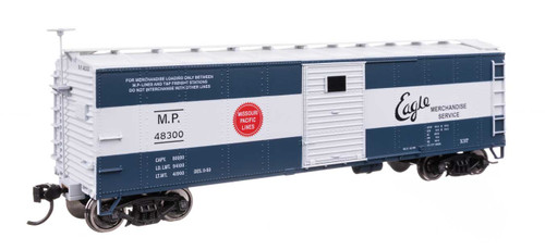 Walthers Mainline ~ HO Scale ~ 40' Steel Boxcar with Murphy Ends ~ Missouri Pacific #48300 ~ 910-41054
