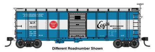 Walthers Mainline ~ HO Scale ~ 40' Steel Boxcar with Murphy Ends ~ Missouri Pacific #48306 ~ 910-41055