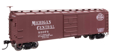 Walthers Mainline ~ HO Scale ~ 40' Steel Boxcar with Murphy Ends ~ New York Central/Michigan Central #93374 ~ 910-41058