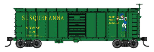 Walthers Mainline ~ HO Scale ~ 40' Steel Boxcar with Murphy Ends ~ New York, Susquehanna & Western #506 ~ 910-41071