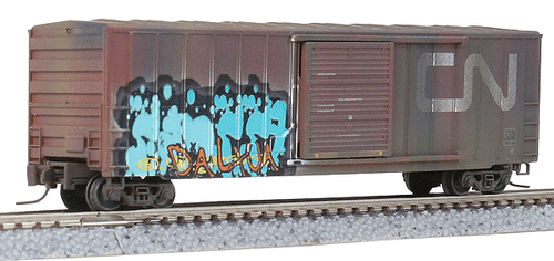 Micro Trains ~ Z Scale ~ 50' Ribside Plug-Door Boxcar ~ Canadian National ~ 51044160
