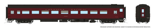 Rapido ~ HO Scale ~ Lightweight Coach ~ Canadian Pacific #101 ~ 100382