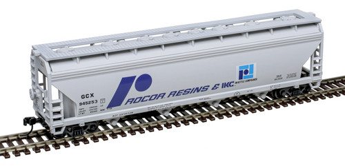 Atlas ~ N Scale ~ Trainman ~ ACF 5250 4-Bay Covered Hopper ~ Rocor Resins #945253 ~ 50007117