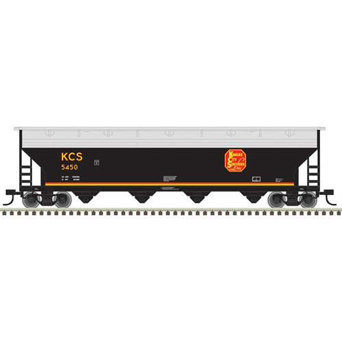 Atlas ~ N Scale ~ Trainman ~ ACF 5250 4-Bay Covered Hopper ~ Kansas City Southern #5486 ~ 50007123