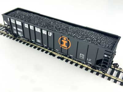 Bowser / English ~ HO Scale ~ Real Coal Load ~ Fits Walthers Mainline 100 Ton 4 Bay Hopper ~ 2 Pack ~ 3-1534
