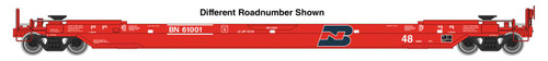 WalthersProto ~ HO Scale ~ Gunderson As-Built All-Purpose 48' Well Car ~ Burlington Northern #61003 ~ 920-109212