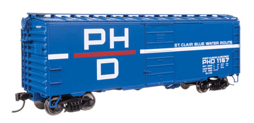 WalthersMainline ~ HO Scale ~ 40' PS-1 Boxcar ~ Port Huron & Detroit #1167 ~ 910-45516