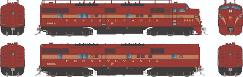 Rapido ~ HO Scale ~ EMD E7A + E7B ~ Pennsylvania #5879 + #5840B ~ DCC Sound ~ 29524